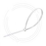 Стяжка нейлоновая бел. 3*200 мм (1/100шт) купить ОПТОМ в Донецке ДНР, ЛНР, Макеевке, Мариуполе, Горловке, Енакиево, Харцызске, Шахтерске, Луганске, Алчевске ЭлектроХозТорг 