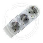 OVIVO Колодка 3гн з/к 700-000000-113 купить ОПТОМ в Донецке ДНР, ЛНР, Макеевке, Мариуполе, Горловке, Енакиево, Харцызске, Шахтерске, Луганске, Алчевске ЭлектроХозТорг 
