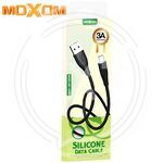 MOXOM Кабель зарядный 1м 3А Type-C черный (MX-CB169 TYPE-C BLACK) купить ОПТОМ в Донецке ДНР, ЛНР, Макеевке, Мариуполе, Горловке, Енакиево, Харцызске, Шахтерске, Луганске, Алчевске ЭлектроХозТорг 