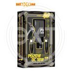 MOXOM Блок зарядный черный 1USB+1PD 18/20W шнур Type-C (MX-HC176 BL) купить ОПТОМ в Донецке ДНР, ЛНР, Макеевке, Мариуполе, Горловке, Енакиево, Харцызске, Шахтерске, Луганске, Алчевске ЭлектроХозТорг 