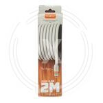 MOXOM Кабель зарядный плоский белый 2м 2.4а Type-C (MX-CB97 TYPE-C WHITE) купить ОПТОМ в Донецке ДНР, ЛНР, Макеевке, Мариуполе, Горловке, Енакиево, Харцызске, Шахтерске, Луганске, Алчевске ЭлектроХозТорг 