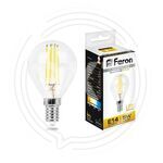 Лампа светодиодная LED 5вт Е14 теплый шар FILAMENT купить ОПТОМ в Донецке ДНР, ЛНР, Макеевке, Мариуполе, Горловке, Енакиево, Харцызске, Шахтерске, Луганске, Алчевске ЭлектроХозТорг 