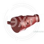 Розетка переносная РА 16-005 каучук, красный С КРЫШКОЙ (100шт) купить ОПТОМ в Донецке ДНР, ЛНР, Макеевке, Мариуполе, Горловке, Енакиево, Харцызске, Шахтерске, Луганске, Алчевске ЭлектроХозТорг 