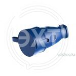 Розетка переносная РА 16-005 , каучук,цвет - синий С КРЫШКОЙ (100шт) купить ОПТОМ в Донецке ДНР, ЛНР, Макеевке, Мариуполе, Горловке, Енакиево, Харцызске, Шахтерске, Луганске, Алчевске ЭлектроХозТорг 