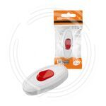 SQ1806-0221 Выключатель на шнур 6А 250В белый с красной кнопкой TDM купить ОПТОМ в Донецке ДНР, ЛНР, Макеевке, Мариуполе, Горловке, Енакиево, Харцызске, Шахтерске, Луганске, Алчевске ЭлектроХозТорг 
