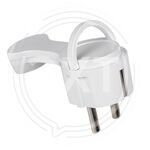 Вилка Navigator 61 365 NCA-PL06-16A-E-WH плоская с/з белая купить ОПТОМ в Донецке ДНР, ЛНР, Макеевке, Мариуполе, Горловке, Енакиево, Харцызске, Шахтерске, Луганске, Алчевске ЭлектроХозТорг 