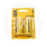 Батарейка щелочная Alkaline LR20/D (цена за блистер) IEK купить ОПТОМ в Донецке ДНР, ЛНР, Макеевке, Мариуполе, Горловке, Енакиево, Харцызске, Шахтерске, Луганске, Алчевске ЭлектроХозТорг 