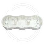 Коробка для 3-х местной рамочно-узловой сборки К-221 (83) купить ОПТОМ в Донецке ДНР, ЛНР, Макеевке, Мариуполе, Горловке, Енакиево, Харцызске, Шахтерске, Луганске, Алчевске ЭлектроХозТорг 