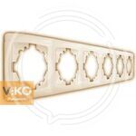 Рамка 5-я горизонтальная крем ViKO Carmen 90572105 купить ОПТОМ в Донецке ДНР, ЛНР, Макеевке, Мариуполе, Горловке, Енакиево, Харцызске, Шахтерске, Луганске, Алчевске ЭлектроХозТорг 