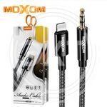 MOXOM Кабель Audio AUX 3.5 to Lighting 1м в оплетке (MX-AX41 I5) купить ОПТОМ в Донецке ДНР, ЛНР, Макеевке, Мариуполе, Горловке, Енакиево, Харцызске, Шахтерске, Луганске, Алчевске ЭлектроХозТорг 