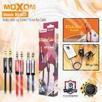MOXOM Кабель Audio AUX 3.5 to AUX 1м в оплетке красный (MX-AX31 Red) купить ОПТОМ в Донецке ДНР, ЛНР, Макеевке, Мариуполе, Горловке, Енакиево, Харцызске, Шахтерске, Луганске, Алчевске ЭлектроХозТорг 