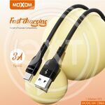 MOXOM Кабель зарядный силикон 1м 3А Type-C черный (MX-CB184 Type-C Black) купить ОПТОМ в Донецке ДНР, ЛНР, Макеевке, Мариуполе, Горловке, Енакиево, Харцызске, Шахтерске, Луганске, Алчевске ЭлектроХозТорг 