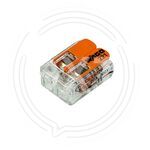 Клемма 2-проводная 222-412 WAGO (50) купить ОПТОМ в Донецке ДНР, ЛНР, Макеевке, Мариуполе, Горловке, Енакиево, Харцызске, Шахтерске, Луганске, Алчевске ЭлектроХозТорг , изображение 3