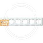 Рамка 6-я горизонтальная белая ViKO Karre 90960205 купить ОПТОМ в Донецке ДНР, ЛНР, Макеевке, Мариуполе, Горловке, Енакиево, Харцызске, Шахтерске, Луганске, Алчевске ЭлектроХозТорг 