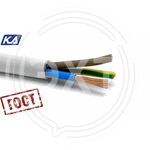 Провод соединительный ПВС 3х4,0 ГОСТ (Кабель-Арсенал) (100м) купить ОПТОМ в Донецке ДНР, ЛНР, Макеевке, Мариуполе, Горловке, Енакиево, Харцызске, Шахтерске, Луганске, Алчевске ЭлектроХозТорг 