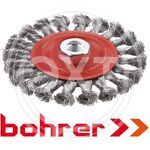 Кордщетка Bohrer дисковая витая жесткая 150 мм (толщ. проволоки 0,5 мм, гайка М14) для УШМ (60/1) купить ОПТОМ в Донецке ДНР, ЛНР, Макеевке, Мариуполе, Горловке, Енакиево, Харцызске, Шахтерске, Луганске, Алчевске ЭлектроХозТорг 