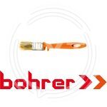 Кисть плоская Bohrer "Эмали"  25 мм (натур. щетина 45 х10 мм) оранж. пластиковая рукоятка (720/12) купить ОПТОМ в Донецке ДНР, ЛНР, Макеевке, Мариуполе, Горловке, Енакиево, Харцызске, Шахтерске, Луганске, Алчевске ЭлектроХозТорг 