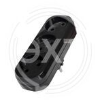 Разветвитель "UNIVersal" 3гн. б/з плоский черный 10А 250В (еврослот) купить ОПТОМ в Донецке ДНР, ЛНР, Макеевке, Мариуполе, Горловке, Енакиево, Харцызске, Шахтерске, Луганске, Алчевске ЭлектроХозТорг 