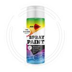 Краска-спрей белая матовая AIM-ONE 450 мл (аэрозоль).Spray paint white matt 450ML SP-MW1007 купить ОПТОМ в Донецке ДНР, ЛНР, Макеевке, Мариуполе, Горловке, Енакиево, Харцызске, Шахтерске, Луганске, Алчевске ЭлектроХозТорг 