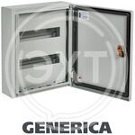 Корпус металлический ЩРн-24з (410х330х120) **IP54 GENERICA купить ОПТОМ в Донецке ДНР, ЛНР, Макеевке, Мариуполе, Горловке, Енакиево, Харцызске, Шахтерске, Луганске, Алчевске ЭлектроХозТорг 