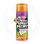 Акриловая Краска-спрей RAL-1028, дынно-жёлтый AIM-ONE 450 мл. Acryl Spray paint melon yellow купить ОПТОМ в Донецке ДНР, ЛНР, Макеевке, Мариуполе, Горловке, Енакиево, Харцызске, Шахтерске, Луганске, Алчевске ЭлектроХозТорг 