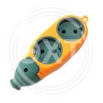 Колодка 2х сторонняя строительная 2г+2г (KHA-410) (1/100/300) купить ОПТОМ в Донецке ДНР, ЛНР, Макеевке, Мариуполе, Горловке, Енакиево, Харцызске, Шахтерске, Луганске, Алчевске ЭлектроХозТорг 