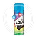 Краска – спрей флуоресцентная голубая AIM-ONE 450 мл (аэрозоль). SPF-BL1004 fluorescent blue купить ОПТОМ в Донецке ДНР, ЛНР, Макеевке, Мариуполе, Горловке, Енакиево, Харцызске, Шахтерске, Луганске, Алчевске ЭлектроХозТорг 