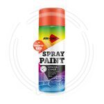 Краска-спрей оранжево-красная AIM-ONE 450 мл (аэрозоль).Spray paint orange  450ML SP-OR14 купить ОПТОМ в Донецке ДНР, ЛНР, Макеевке, Мариуполе, Горловке, Енакиево, Харцызске, Шахтерске, Луганске, Алчевске ЭлектроХозТорг 