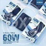 MOXOM Комбо-набор кабелей 60W  PD25W 3в1 для Samsung/Xiaomi/Huawei/Oppo/Vivo/Realme/OnePlus MX-CB130 купить ОПТОМ в Донецке ДНР, ЛНР, Макеевке, Мариуполе, Горловке, Енакиево, Харцызске, Шахтерске, Луганске, Алчевске ЭлектроХозТорг 