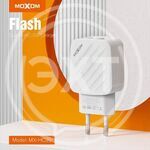 MOXOM Блок питания блистер БЕЛЫЙ 2USB 2.4A (MX-HC95 White) купить ОПТОМ в Донецке ДНР, ЛНР, Макеевке, Мариуполе, Горловке, Енакиево, Харцызске, Шахтерске, Луганске, Алчевске ЭлектроХозТорг 