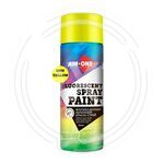 Краска – спрей флуоресцентная жёлтая AIM-ONE 450 мл (аэрозоль) SPF-YE1005 fluorescent yellow купить ОПТОМ в Донецке ДНР, ЛНР, Макеевке, Мариуполе, Горловке, Енакиево, Харцызске, Шахтерске, Луганске, Алчевске ЭлектроХозТорг 