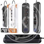 MOXOM Сетевой фильтр ЧЕРНЫЙ порты 4-Euro 6-USB 2-TypeC 2500W (MX-ST05 Black) купить ОПТОМ в Донецке ДНР, ЛНР, Макеевке, Мариуполе, Горловке, Енакиево, Харцызске, Шахтерске, Луганске, Алчевске ЭлектроХозТорг 