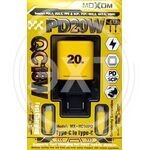 MOXOM Блок питания 20W быстрая зарядка 2 порта + кабель (MX-HC146 TYPE-C TO TYPE- C) купить ОПТОМ в Донецке ДНР, ЛНР, Макеевке, Мариуполе, Горловке, Енакиево, Харцызске, Шахтерске, Луганске, Алчевске ЭлектроХозТорг 