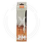 MOXOM Кабель зарядный плоский белый 2м 2.4А microUSB (MX-CB97 S4 WHITE) купить ОПТОМ в Донецке ДНР, ЛНР, Макеевке, Мариуполе, Горловке, Енакиево, Харцызске, Шахтерске, Луганске, Алчевске ЭлектроХозТорг 