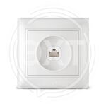 Розетка компьютерная одноместная "UNIVersal" серия "Севиль",с/у, 1А, RJ45, белая (еврослот) купить ОПТОМ в Донецке ДНР, ЛНР, Макеевке, Мариуполе, Горловке, Енакиево, Харцызске, Шахтерске, Луганске, Алчевске ЭлектроХозТорг 
