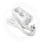 Удлинитель "UNIVersal" Е-302 ПВС 3*1 2гн. с/з 5м (еврослот) купить ОПТОМ в Донецке ДНР, ЛНР, Макеевке, Мариуполе, Горловке, Енакиево, Харцызске, Шахтерске, Луганске, Алчевске ЭлектроХозТорг 