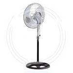 Вентилятор 18” серебро INDUSTRIAL FAN 100w (FS-45360) 3 лопасти металл (2шт) купить ОПТОМ в Донецке ДНР, ЛНР, Макеевке, Мариуполе, Горловке, Енакиево, Харцызске, Шахтерске, Луганске, Алчевске ЭлектроХозТорг 