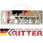 Сверло по металлу Ritter EC  5,7 мм (HSS-G M2 Gold&Black) DIN 338 RN (1 шт в блистере) (1000/250/1) купить ОПТОМ в Донецке ДНР, ЛНР, Макеевке, Мариуполе, Горловке, Енакиево, Харцызске, Шахтерске, Луганске, Алчевске ЭлектроХозТорг 