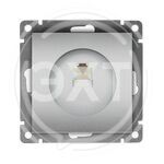 Розетка компьютерная одноместная "UNIVersal" серия "Афина", с/у, 1А, RJ45, серебро (еврослот) купить ОПТОМ в Донецке ДНР, ЛНР, Макеевке, Мариуполе, Горловке, Енакиево, Харцызске, Шахтерске, Луганске, Алчевске ЭлектроХозТорг 