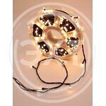 Гирлянда новогодняя LED крупный диод на катушке 100м Тепло-Белая (W223-3) купить ОПТОМ в Донецке ДНР, ЛНР, Макеевке, Мариуполе, Горловке, Енакиево, Харцызске, Шахтерске, Луганске, Алчевске ЭлектроХозТорг 