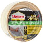 Скотч двухсторонний "МОМЕНТ" клейкая лента 48мм 25м (1/36) купить ОПТОМ в Донецке ДНР, ЛНР, Макеевке, Мариуполе, Горловке, Енакиево, Харцызске, Шахтерске, Луганске, Алчевске ЭлектроХозТорг 
