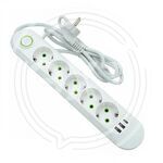 Сетевой фильтр ALFA 5гн. с/з 3м. 2usb 1type-c (KHA №G25-005) (1/60) купить ОПТОМ в Донецке ДНР, ЛНР, Макеевке, Мариуполе, Горловке, Енакиево, Харцызске, Шахтерске, Луганске, Алчевске ЭлектроХозТорг 