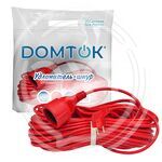 Удлинитель-шнур "DOMTOK" ПВС 2*1, 2,2кВт, б/з 30м (1/15) купить ОПТОМ в Донецке ДНР, ЛНР, Макеевке, Мариуполе, Горловке, Енакиево, Харцызске, Шахтерске, Луганске, Алчевске ЭлектроХозТорг 