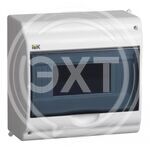 Бокс КМПн 2/9-1 IP31 открытой установки белый с прозрачной крышкой (1/4) купить ОПТОМ в Донецке ДНР, ЛНР, Макеевке, Мариуполе, Горловке, Енакиево, Харцызске, Шахтерске, Луганске, Алчевске ЭлектроХозТорг 