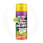 Акриловая Краска-спрей RAL-1021, рапсово-желтый, AIM-ONE 450 мл. Acryl Spray paint colza yellow купить ОПТОМ в Донецке ДНР, ЛНР, Макеевке, Мариуполе, Горловке, Енакиево, Харцызске, Шахтерске, Луганске, Алчевске ЭлектроХозТорг 