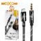 MOXOM Кабель Audio AUX 3.5 to Lighting 1м в оплетке (MX-AX41 I5) купить ОПТОМ в Донецке ДНР, ЛНР, Макеевке, Мариуполе, Горловке, Енакиево, Харцызске, Шахтерске, Луганске, Алчевске ЭлектроХозТорг 